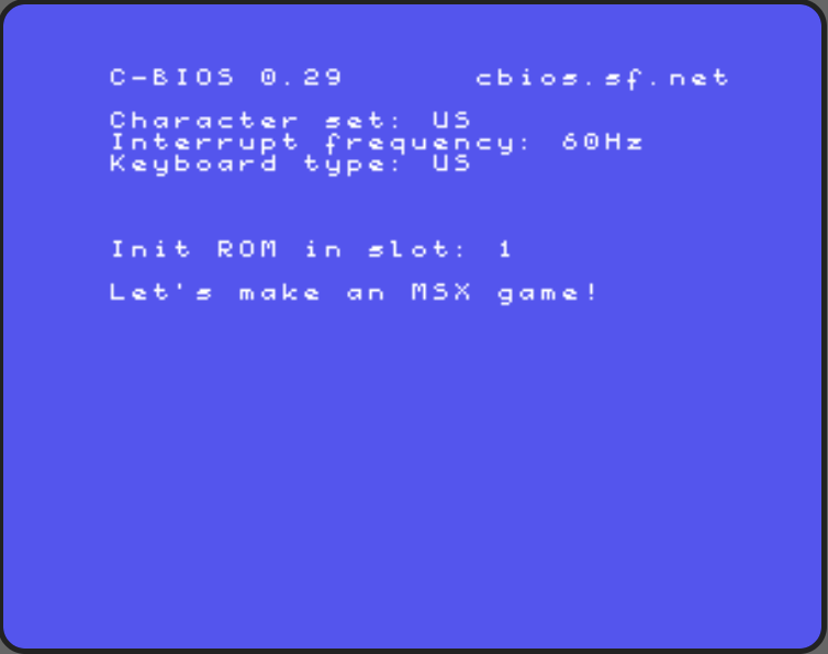 Let’s make an MSX game – Starting now!